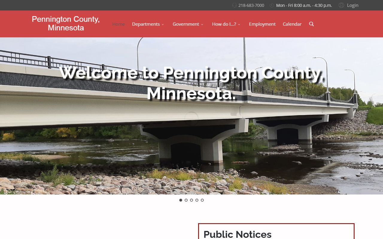 Pennington County court records county homepage